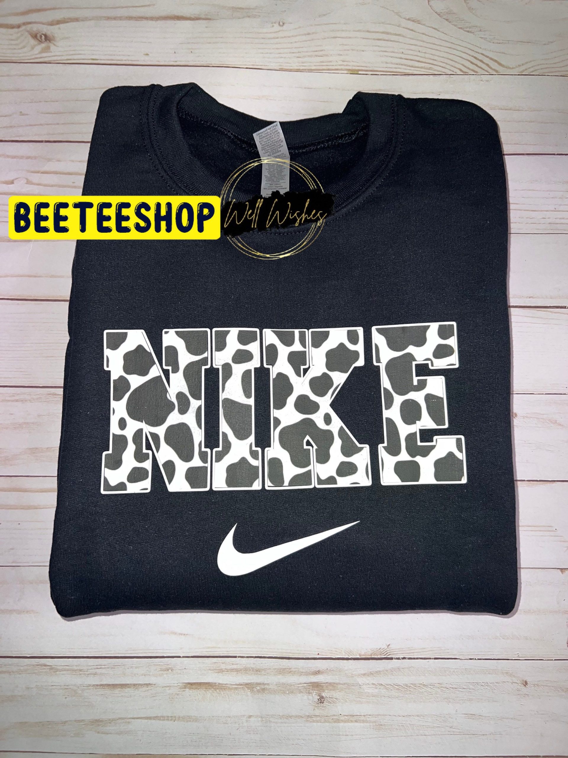 Cow Print Crewneck Logo Trending Unisex Shirt Cow Print Crewneck Logo Trending Unisex Shirt