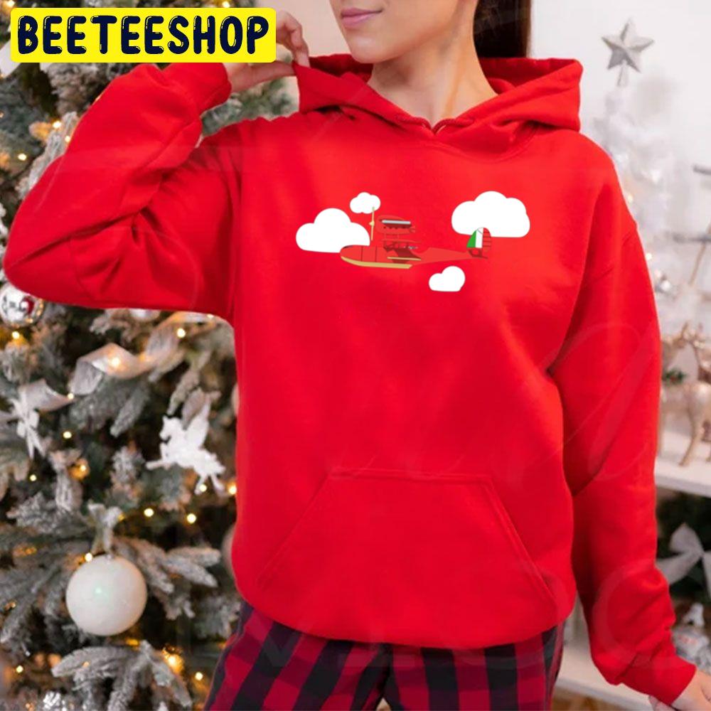 Crimson Pig Red Plane Graphic Design Art Trending Unisex Hoodie Crimson Pig Red Plane Graphic Design Art Trending Unisex Hoodie