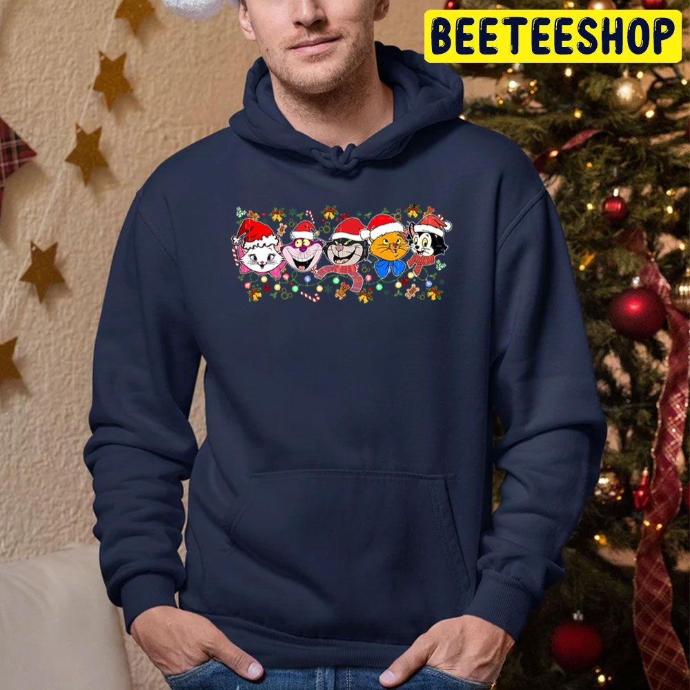 Cute Cat Disney Christmas Trending Unisex Hoodie Cute Cat Disney Christmas Trending Unisex Hoodie