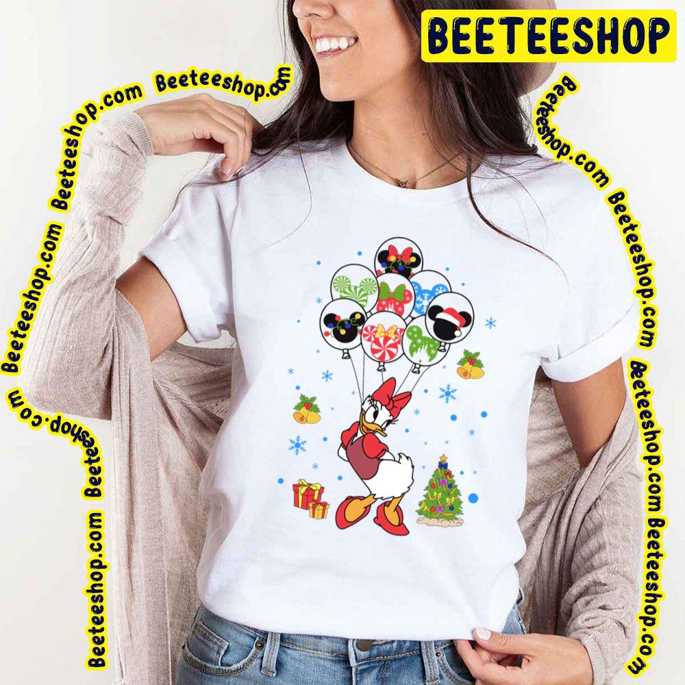 Cute Daisy Cartoon Character With Balloons Trending Unisex T-Shirt Cute Daisy Cartoon Character With Balloons Trending Unisex T-Shirt