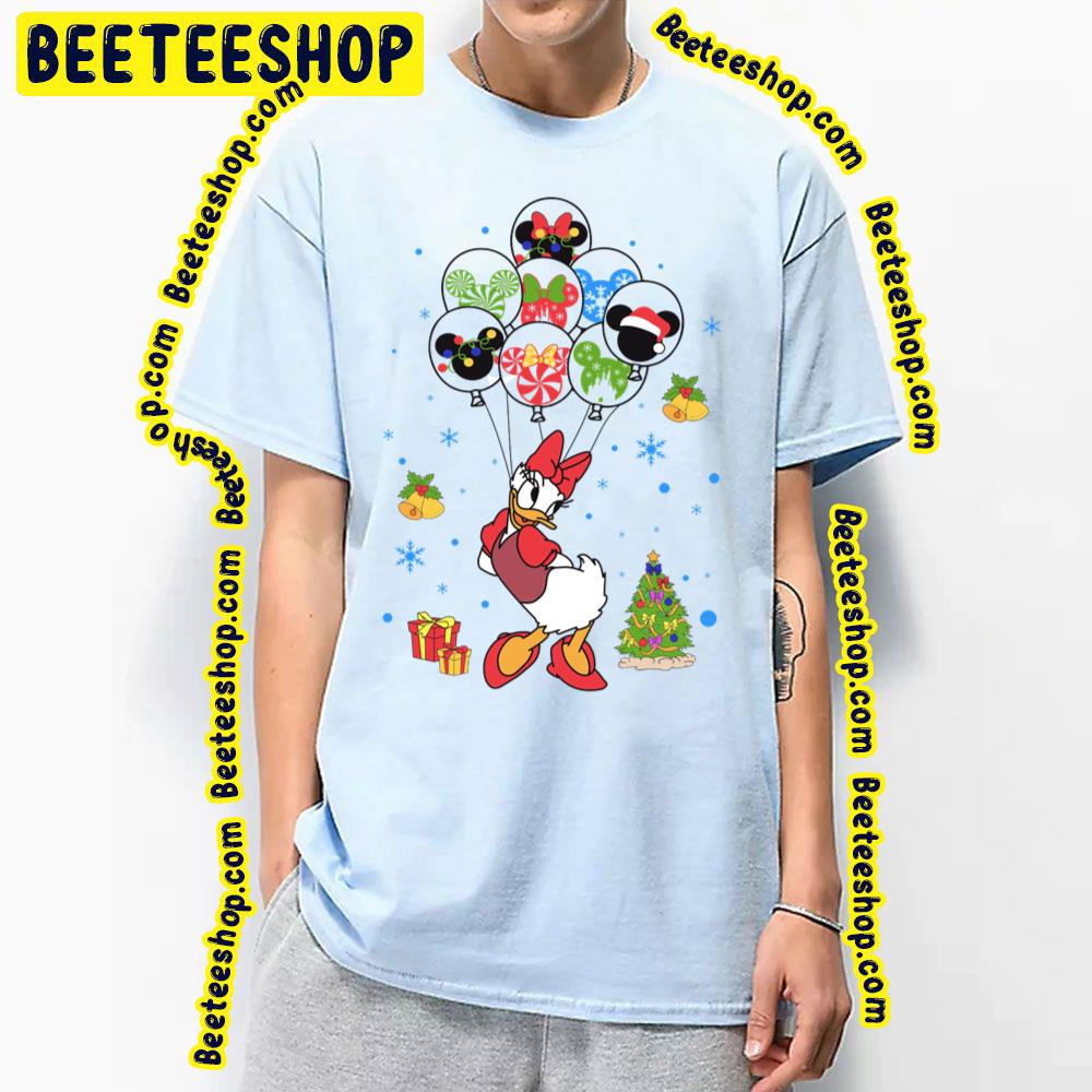 Cute Daisy Cartoon Character With Balloons Trending Unisex T-Shirt Cute Daisy Cartoon Character With Balloons Trending Unisex T-Shirt