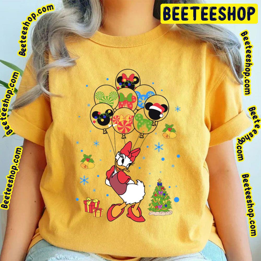 Cute Daisy Cartoon Character With Balloons Trending Unisex T-Shirt Cute Daisy Cartoon Character With Balloons Trending Unisex T-Shirt