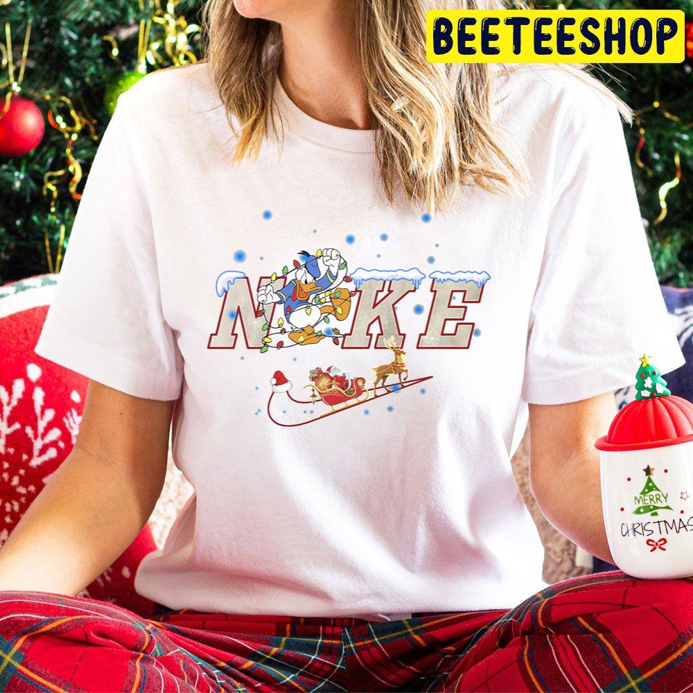 Cute Donald Nike Logo Mickey Mouse Christmas Trending Unisex Hoodie Cute Donald Nike Logo Mickey Mouse Christmas Trending Unisex Hoodie