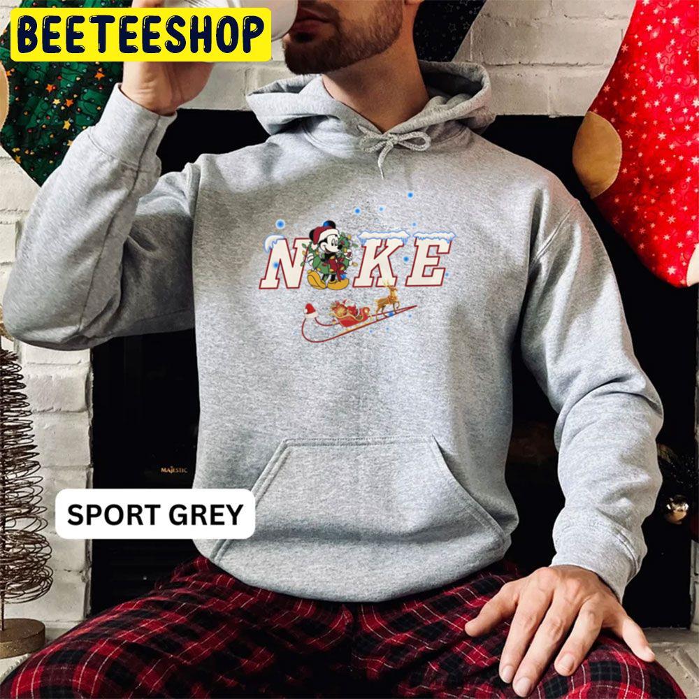 Cute Mickey Nike Logo Mouse Christmas Trending Unisex Hoodie Cute Mickey Nike Logo Mouse Christmas Trending Unisex Hoodie