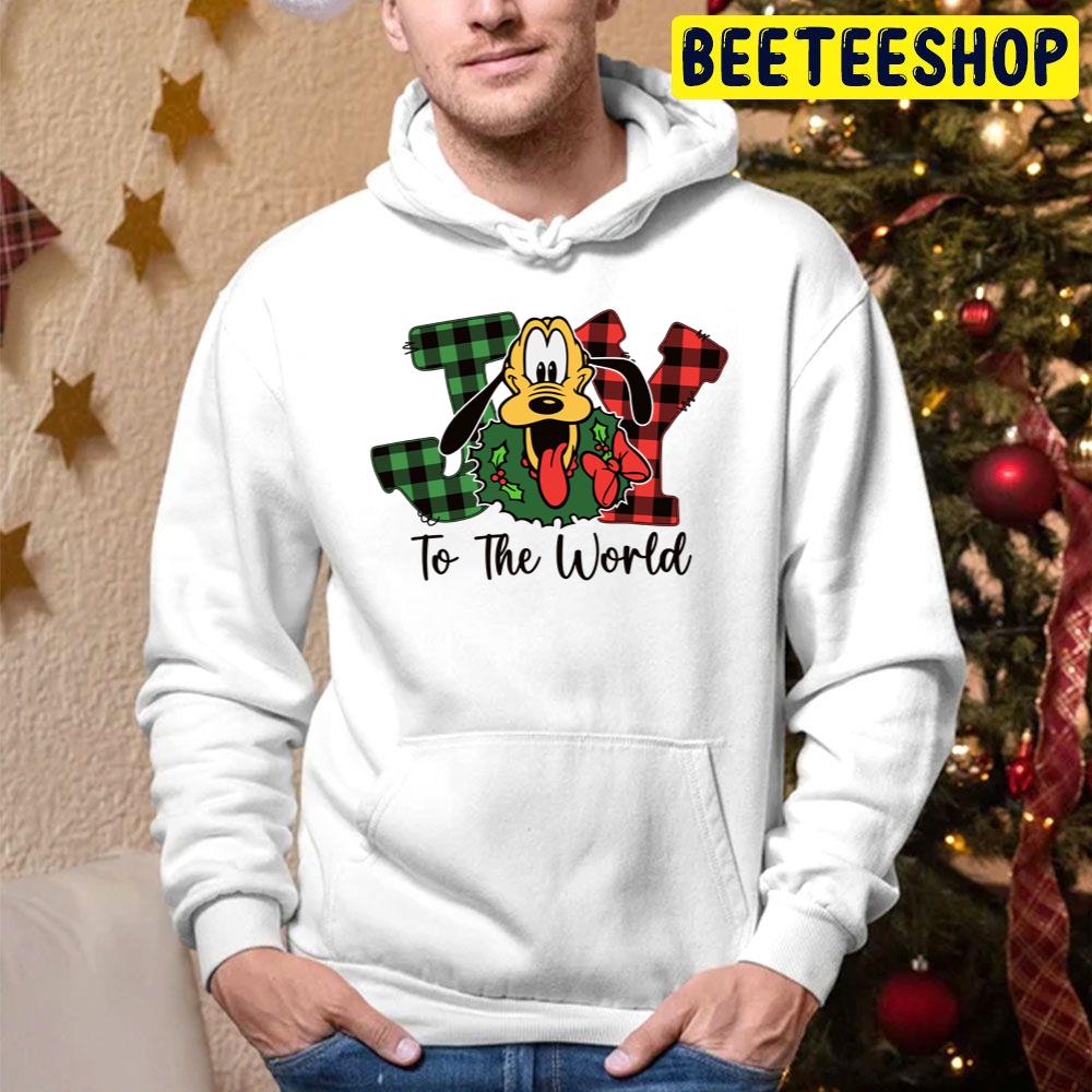 Cute Pluto Dog Christmas Joy To The World Trending Unisex Hoodie Cute Pluto Dog Christmas Joy To The World Trending Unisex Hoodie