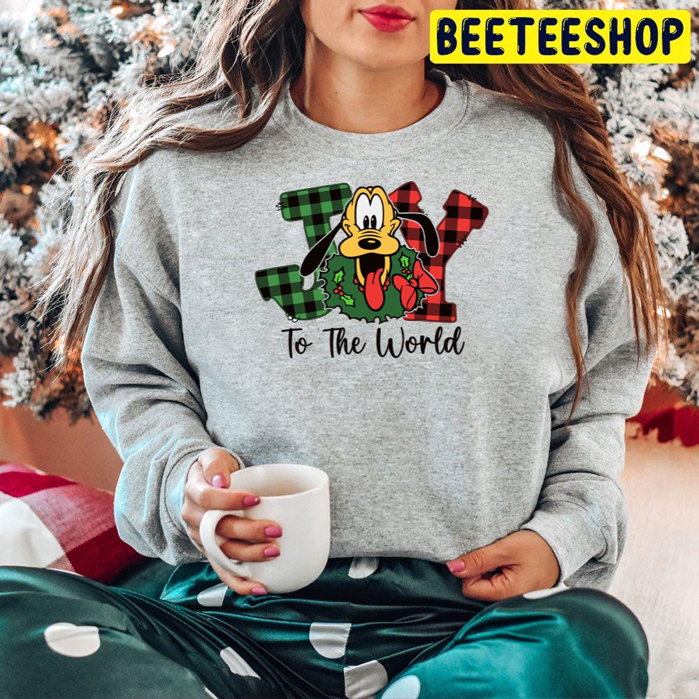 Cute Pluto Dog Christmas Joy To The World Trending Unisex Hoodie Cute Pluto Dog Christmas Joy To The World Trending Unisex Hoodie