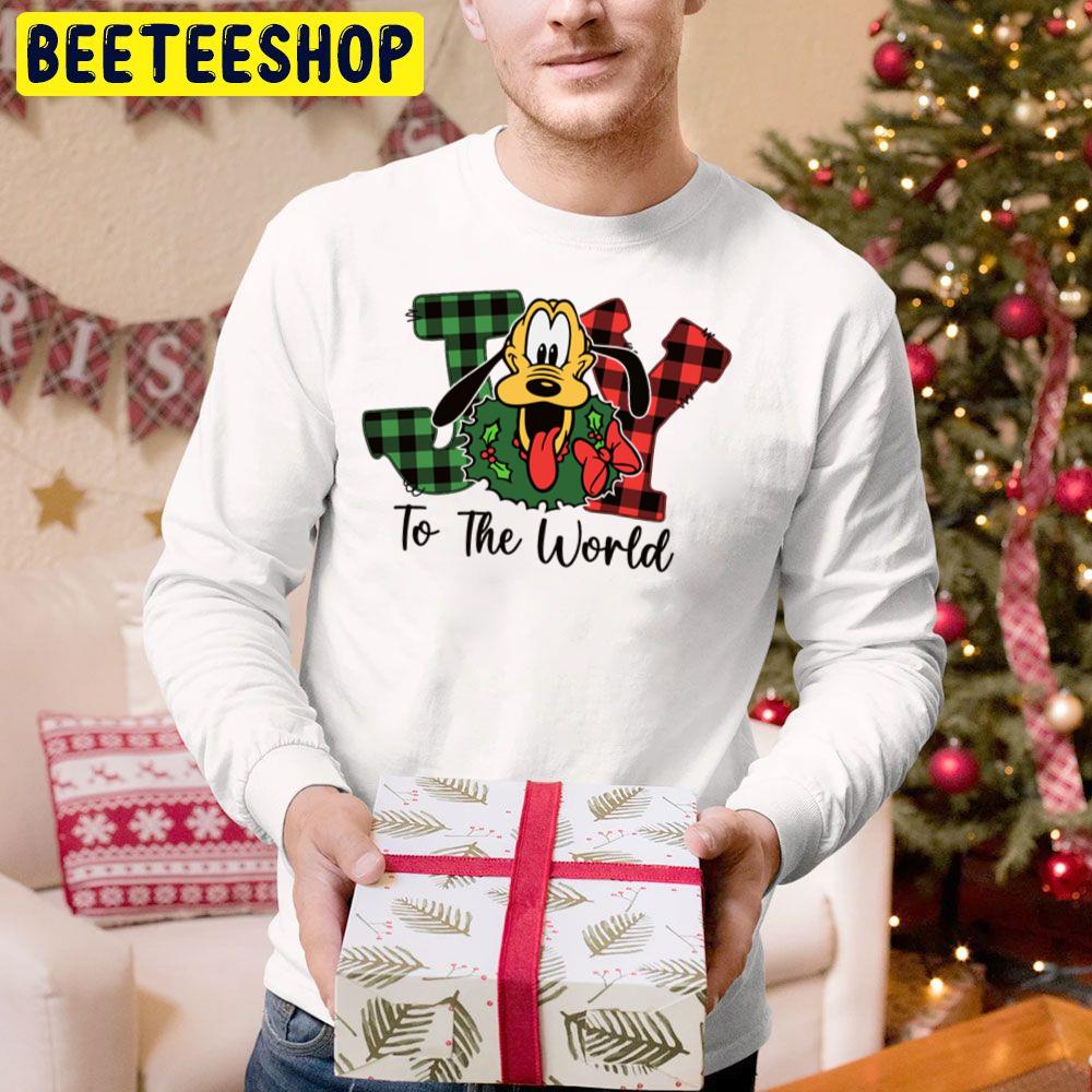 Cute Pluto Dog Christmas Joy To The World Trending Unisex Hoodie Cute Pluto Dog Christmas Joy To The World Trending Unisex Hoodie