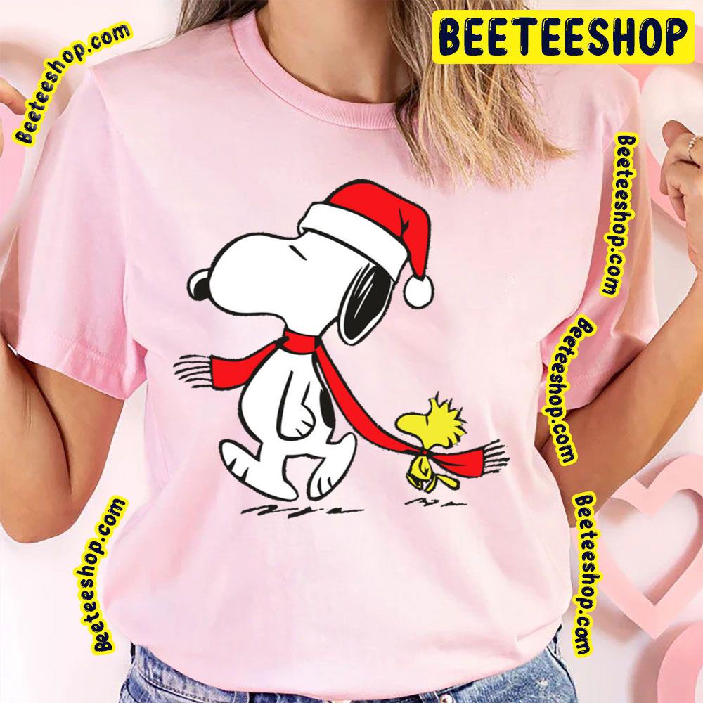 Cute Snoopy And Woodstock Christmas Trending Unisex T-Shirt Cute Snoopy And Woodstock Christmas Trending Unisex T-Shirt