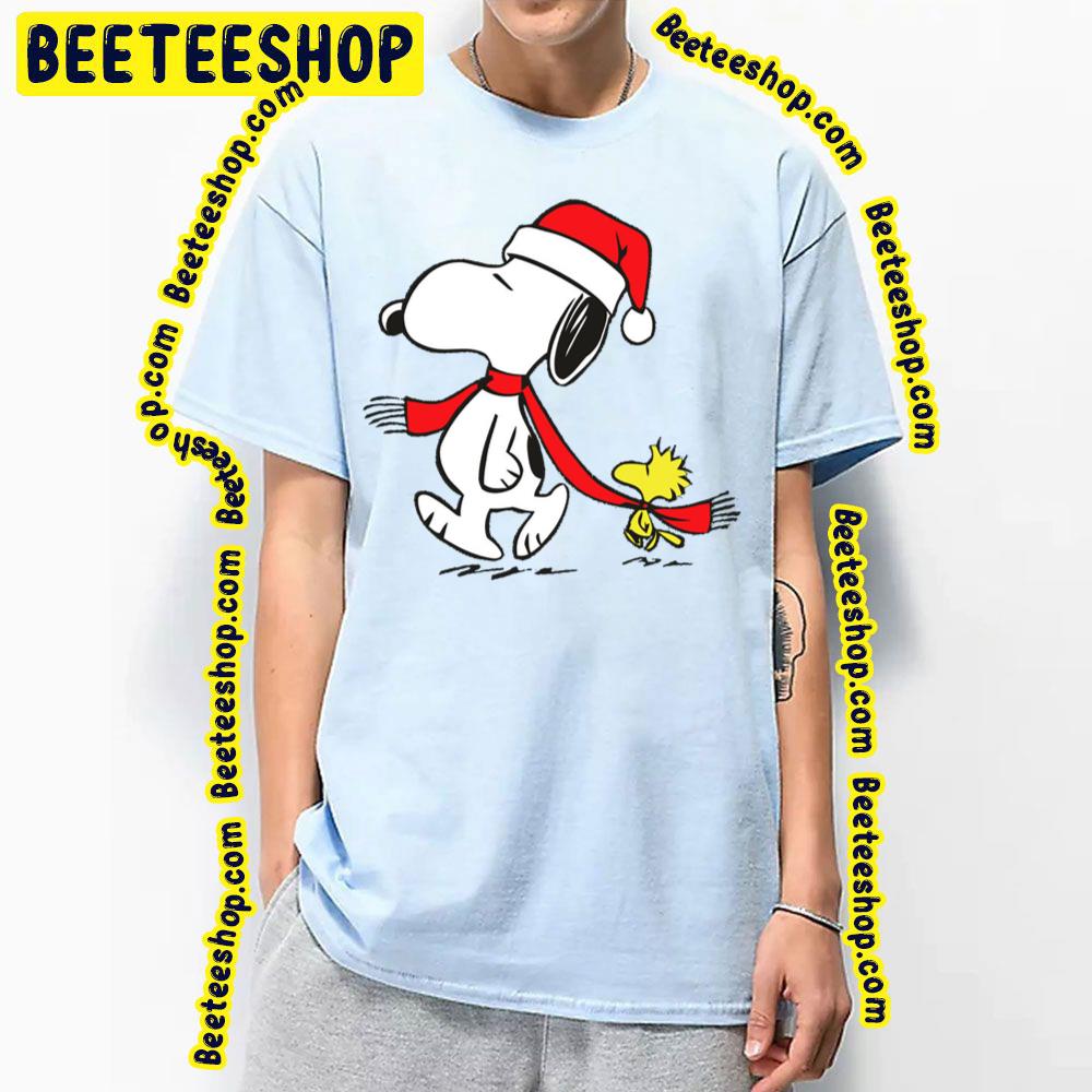 Cute Snoopy And Woodstock Christmas Trending Unisex T-Shirt Cute Snoopy And Woodstock Christmas Trending Unisex T-Shirt