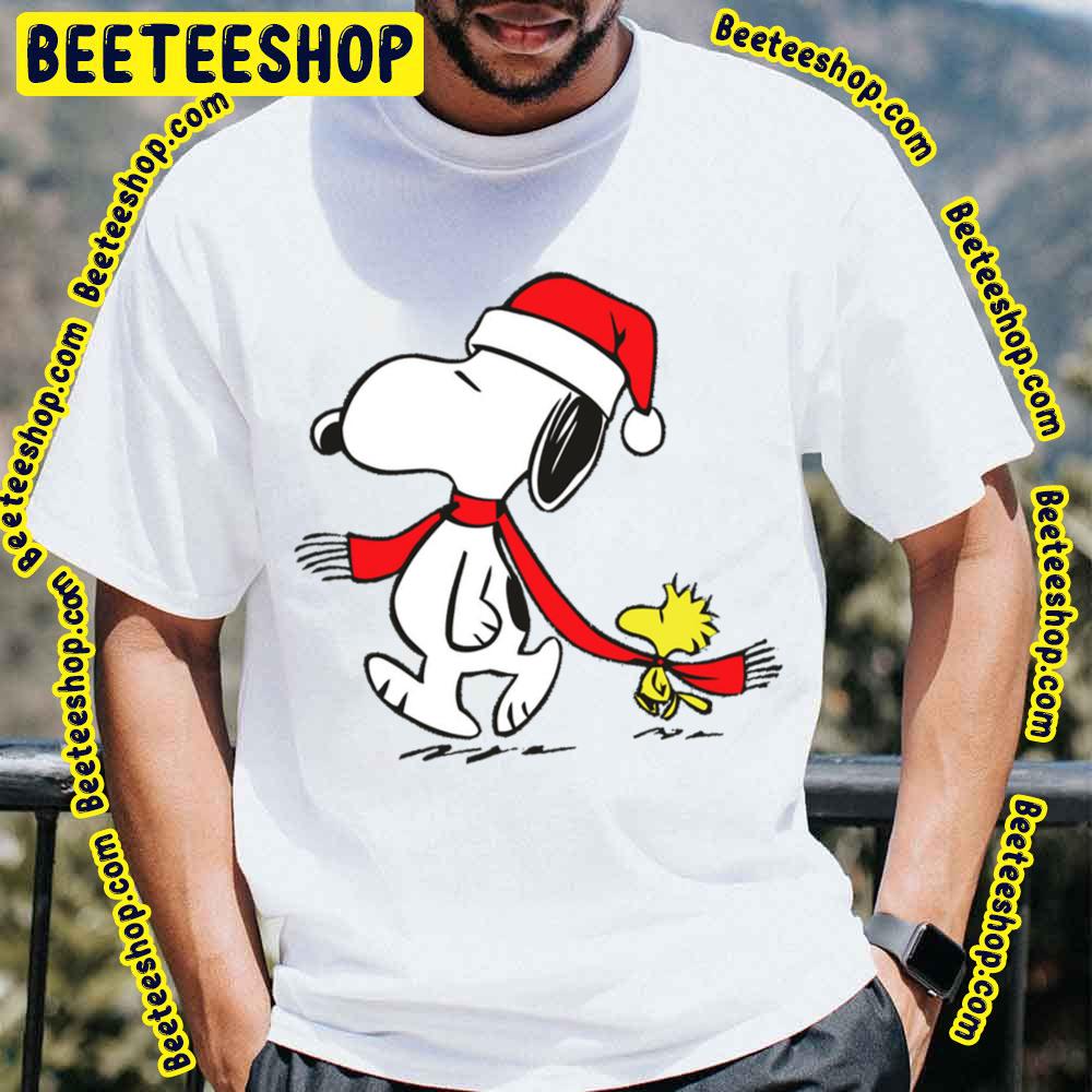 Cute Snoopy And Woodstock Christmas Trending Unisex T-Shirt Cute Snoopy And Woodstock Christmas Trending Unisex T-Shirt