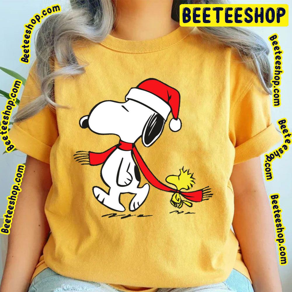 Cute Snoopy And Woodstock Christmas Trending Unisex T-Shirt Cute Snoopy And Woodstock Christmas Trending Unisex T-Shirt