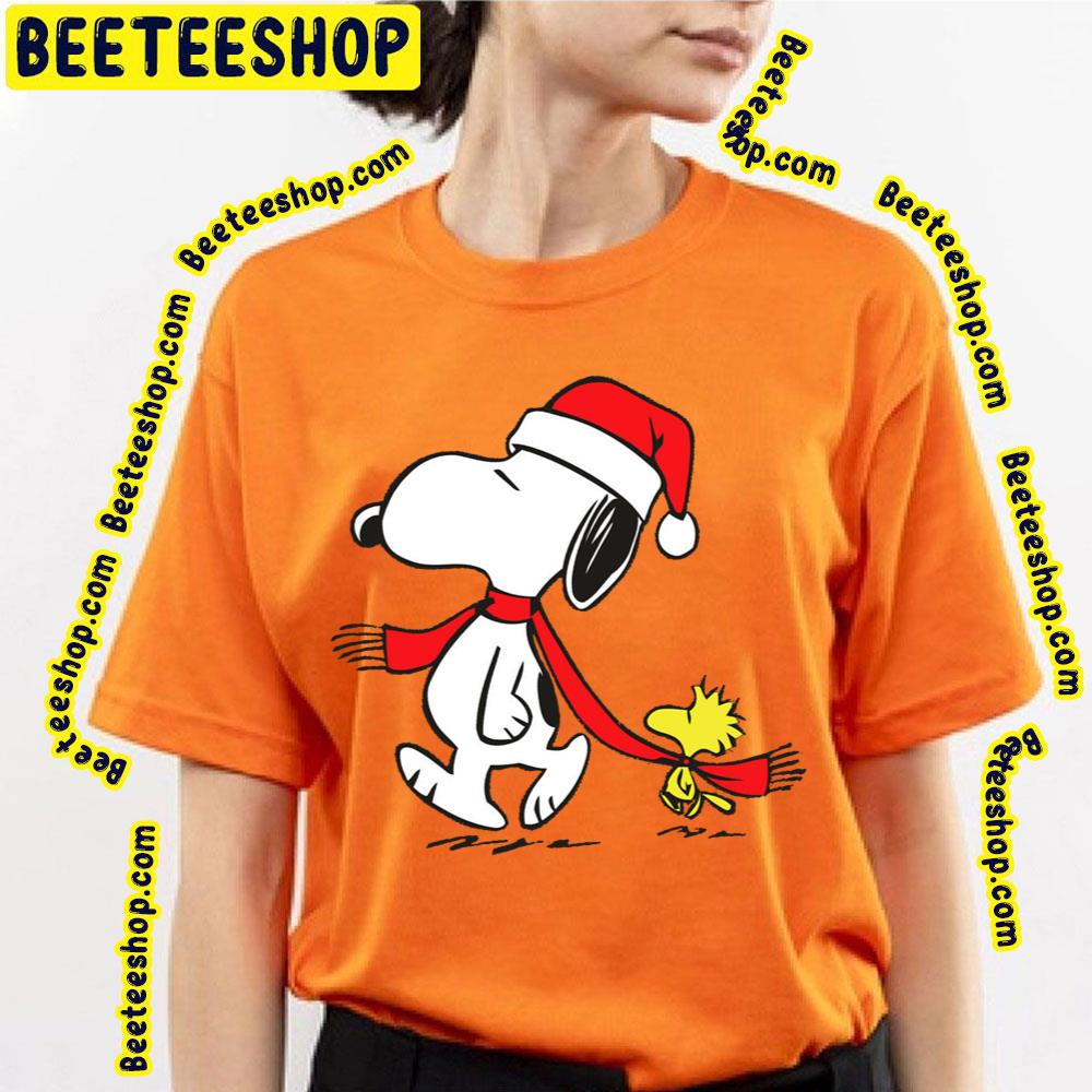 Cute Snoopy And Woodstock Christmas Trending Unisex T-Shirt Cute Snoopy And Woodstock Christmas Trending Unisex T-Shirt