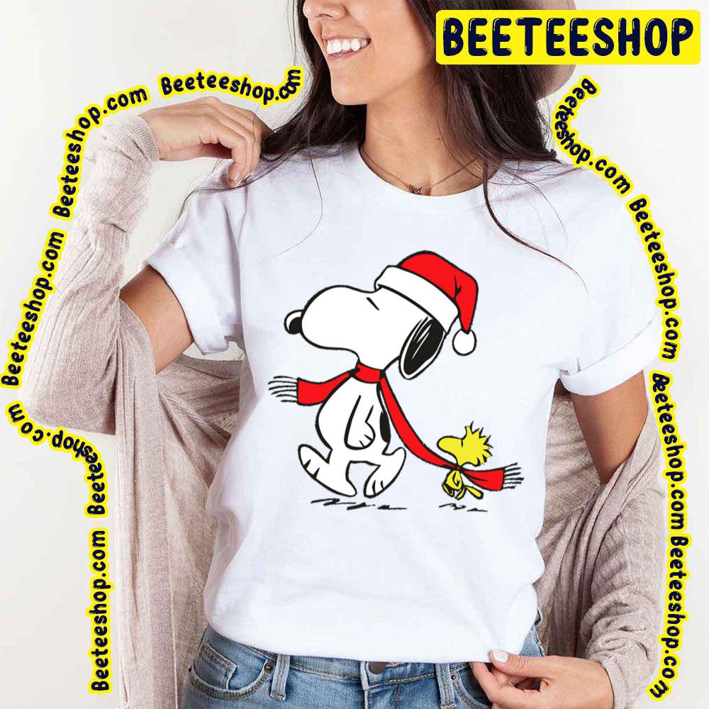 Cute Snoopy And Woodstock Christmas Trending Unisex T-Shirt Cute Snoopy And Woodstock Christmas Trending Unisex T-Shirt
