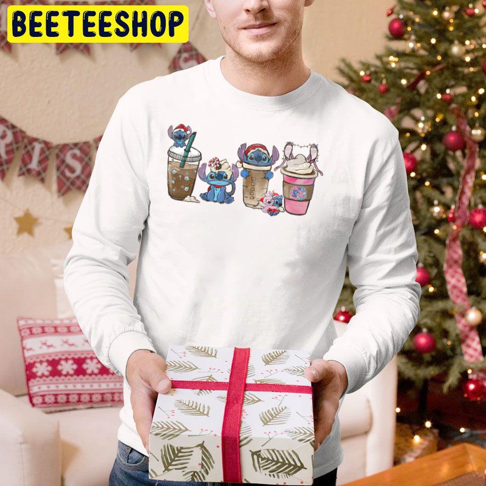 Cute Stitch Coffee Latte Christmas Trending Unisex Hoodie Cute Stitch Coffee Latte Christmas Trending Unisex Hoodie