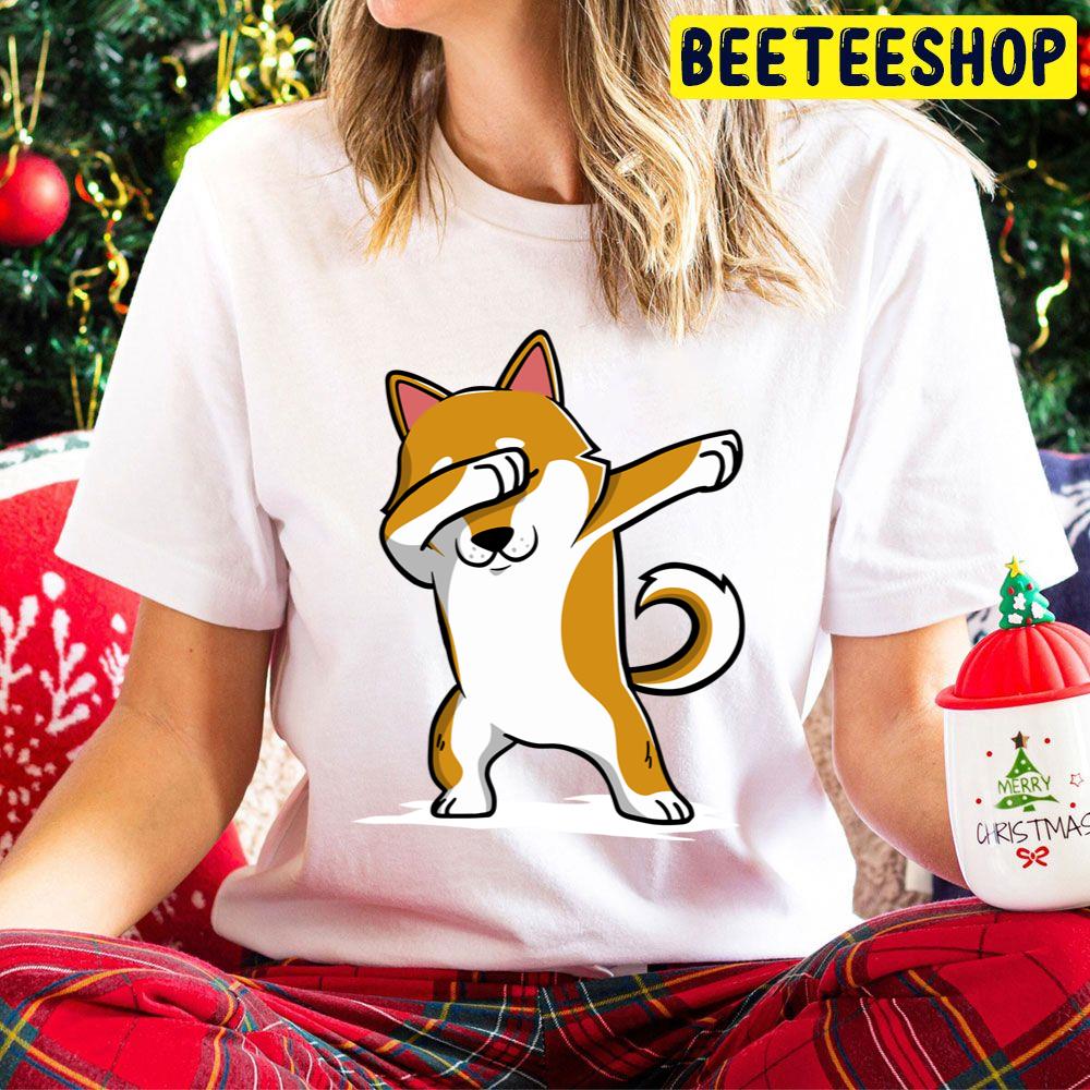 Dabbing Shiba Inu Funny Kawaii Art Trending Unisex Hoodie Dabbing Shiba Inu Funny Kawaii Art Trending Unisex Hoodie