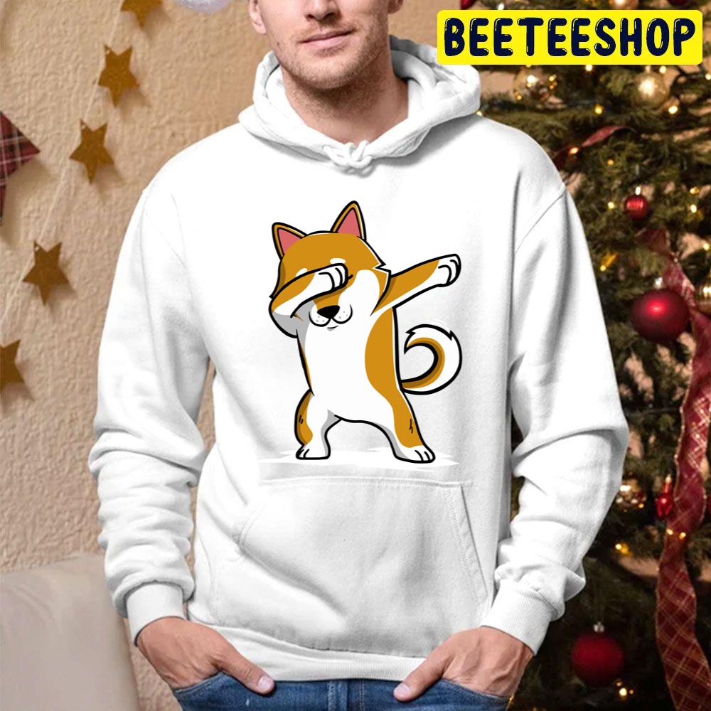 Dabbing Shiba Inu Funny Kawaii Art Trending Unisex Hoodie Dabbing Shiba Inu Funny Kawaii Art Trending Unisex Hoodie