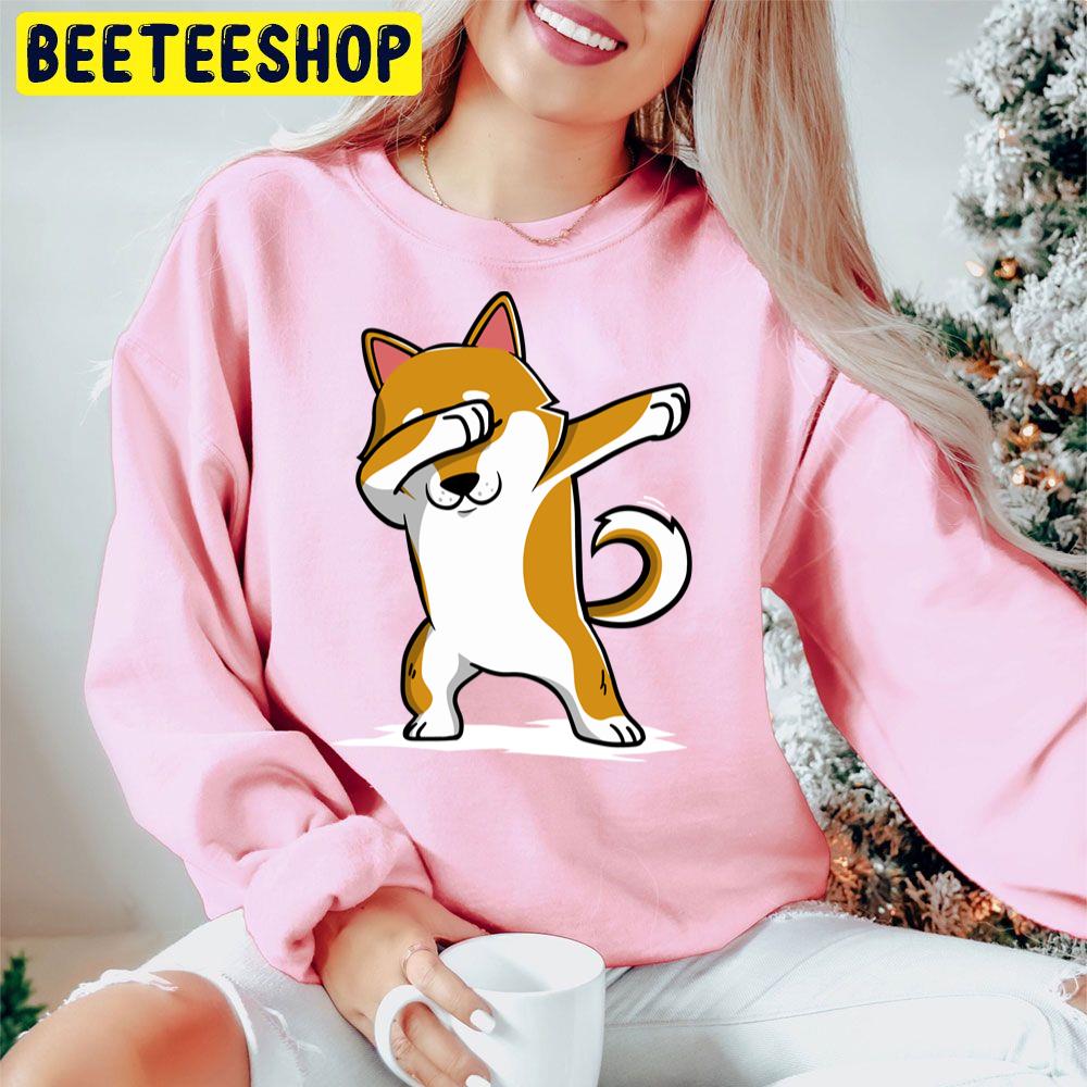 Dabbing Shiba Inu Funny Kawaii Art Trending Unisex Hoodie Dabbing Shiba Inu Funny Kawaii Art Trending Unisex Hoodie