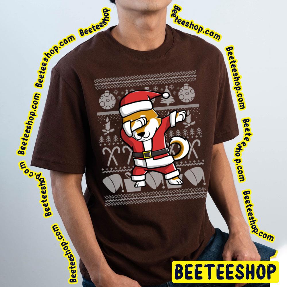 Dabbing Shiba Inu Merry Christmas Santa Claus Graphic Trending Unisex T-Shirt Dabbing Shiba Inu Merry Christmas Santa Claus Graphic Trending Unisex T-Shirt