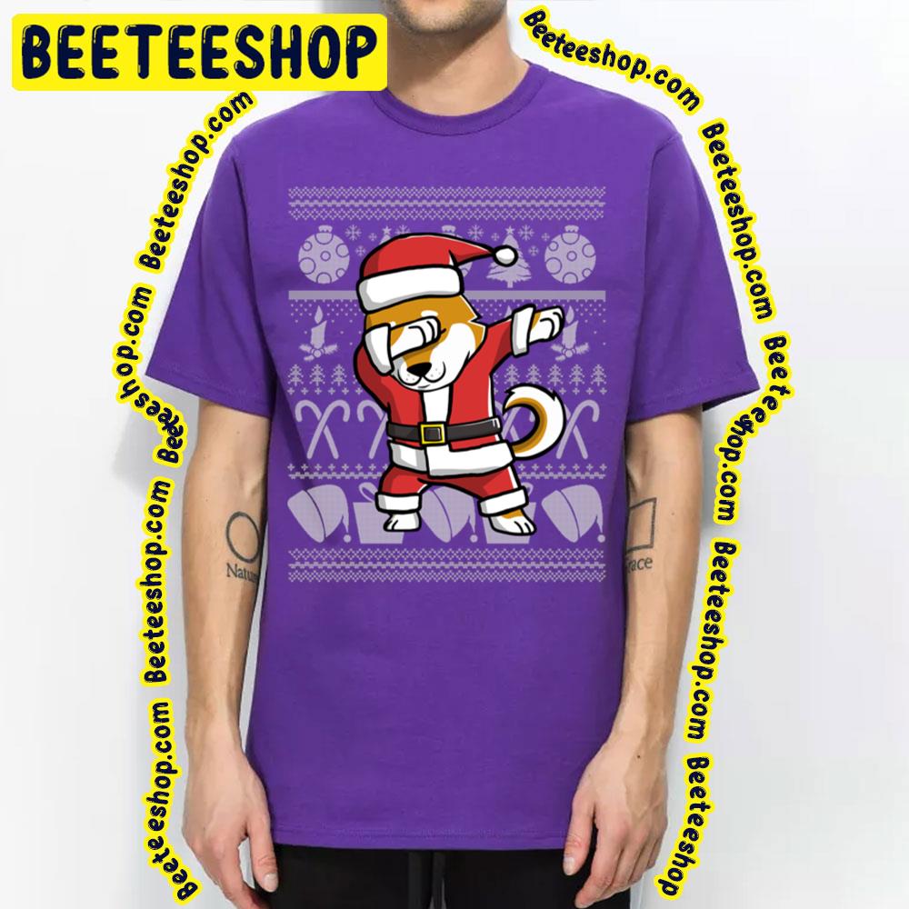 Dabbing Shiba Inu Merry Christmas Santa Claus Graphic Trending Unisex T-Shirt Dabbing Shiba Inu Merry Christmas Santa Claus Graphic Trending Unisex T-Shirt