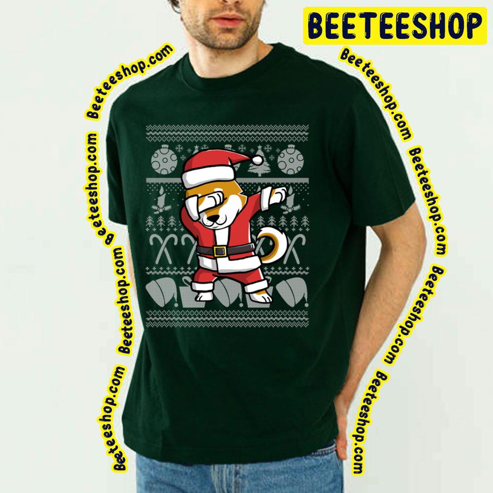 Dabbing Shiba Inu Merry Christmas Santa Claus Graphic Trending Unisex T-Shirt Dabbing Shiba Inu Merry Christmas Santa Claus Graphic Trending Unisex T-Shirt