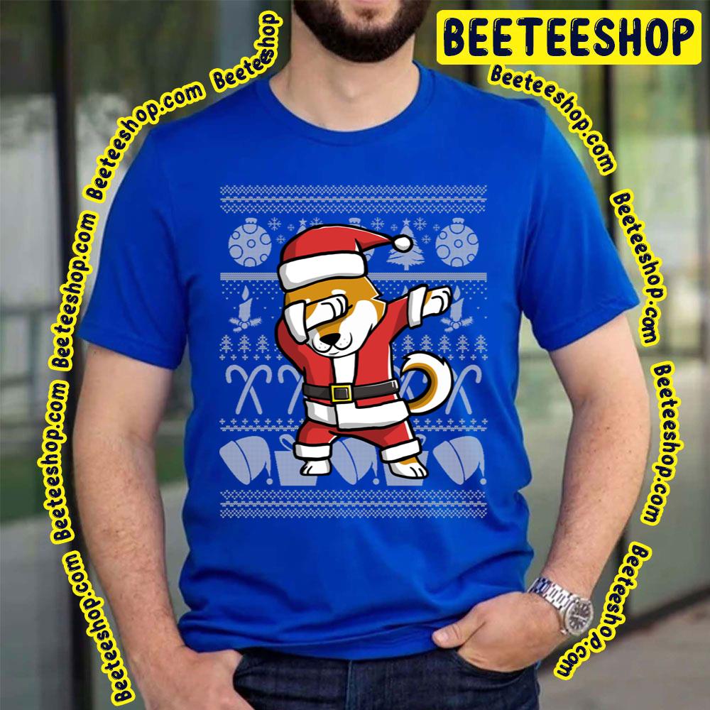 Dabbing Shiba Inu Merry Christmas Santa Claus Graphic Trending Unisex T-Shirt Dabbing Shiba Inu Merry Christmas Santa Claus Graphic Trending Unisex T-Shirt