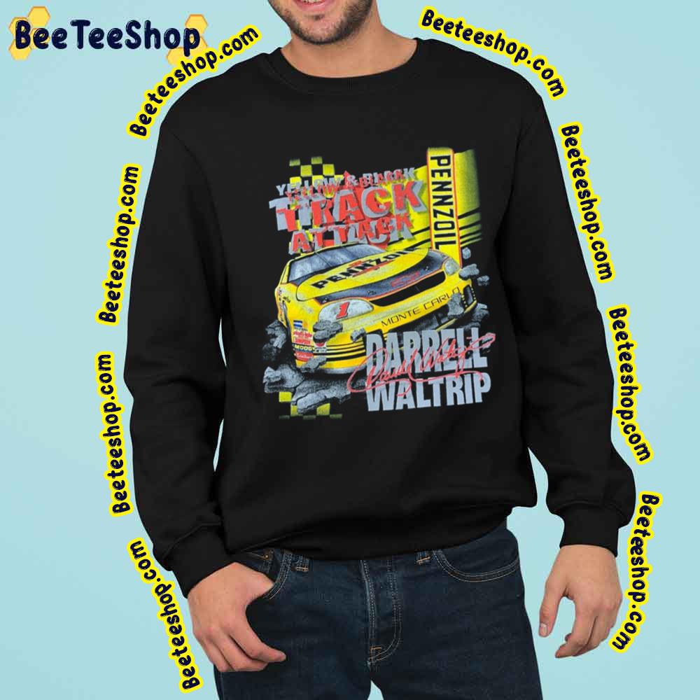 Darrell Waltrip Yellow Black Track Attack Vintage Art Trending Unisex Sweatshirt Darrell Waltrip Yellow Black Track Attack Vintage Art Trending Unisex Sweatshirt