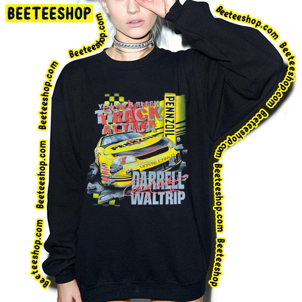 Darrell Waltrip Yellow Black Track Attack Vintage Art Trending Unisex Sweatshirt Darrell Waltrip Yellow Black Track Attack Vintage Art Trending Unisex Sweatshirt
