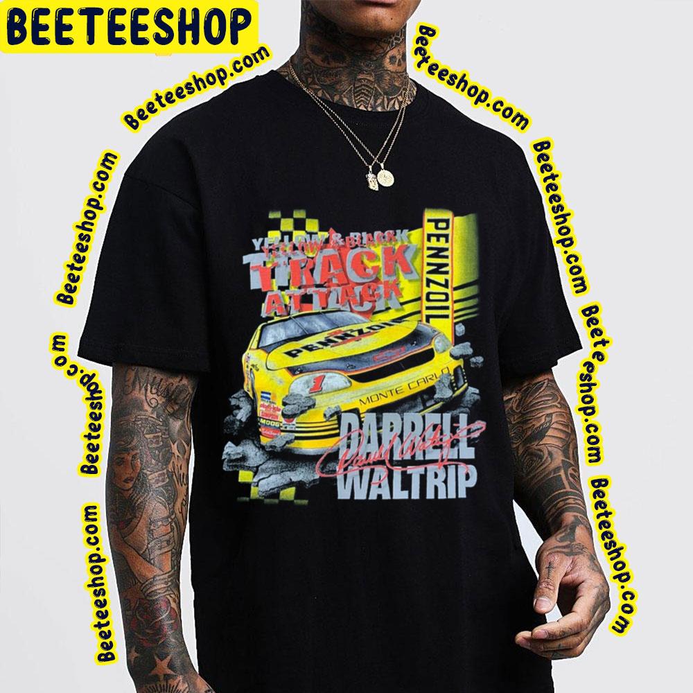 Darrell Waltrip Yellow Black Track Attack Vintage Art Trending Unisex Sweatshirt Darrell Waltrip Yellow Black Track Attack Vintage Art Trending Unisex Sweatshirt