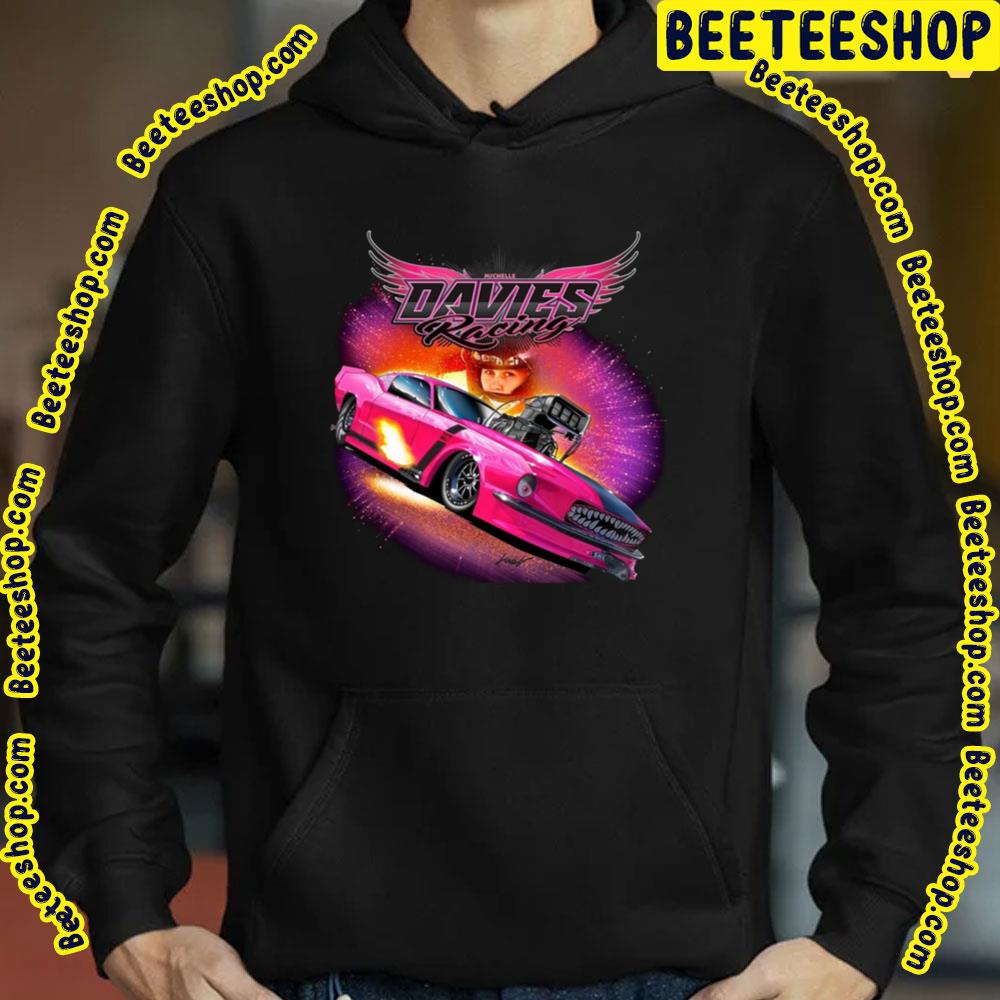 Davies Cool Pink Racing Car Vintage Retro Art Trending Unisex Sweatshirt Davies Cool Pink Racing Car Vintage Retro Art Trending Unisex Sweatshirt