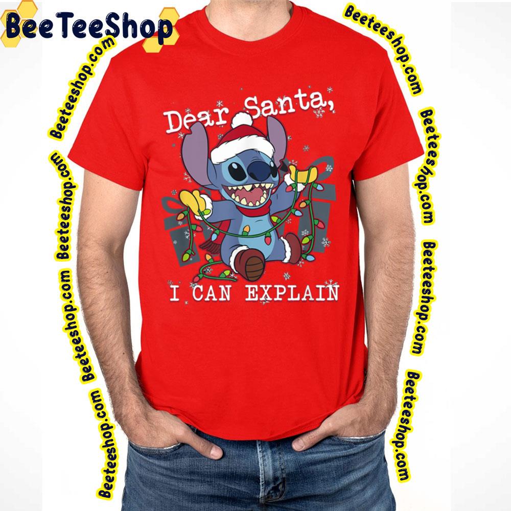 Dear Santa I Can Explain Stitch Christmas Trending Unisex T-Shirt Dear Santa I Can Explain Stitch Christmas Trending Unisex T-Shirt