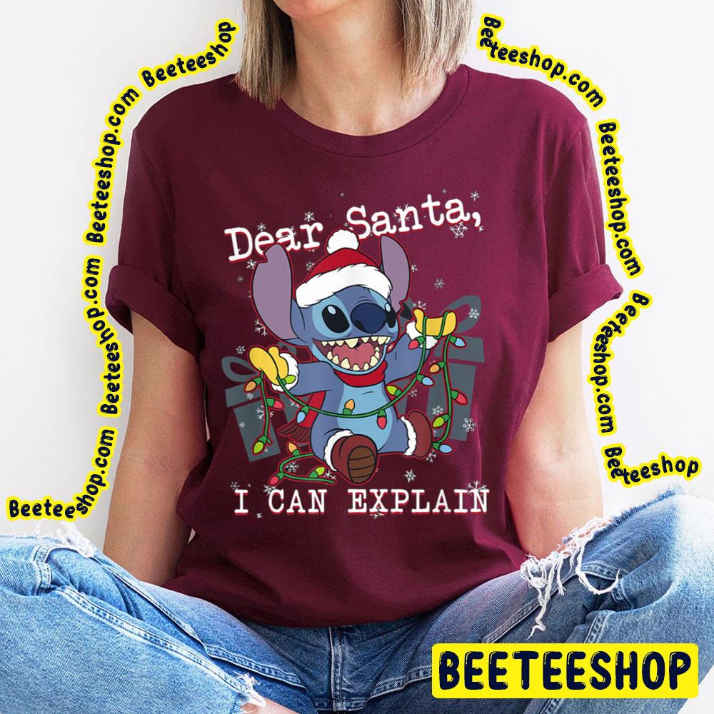 Dear Santa I Can Explain Stitch Christmas Trending Unisex T-Shirt Dear Santa I Can Explain Stitch Christmas Trending Unisex T-Shirt