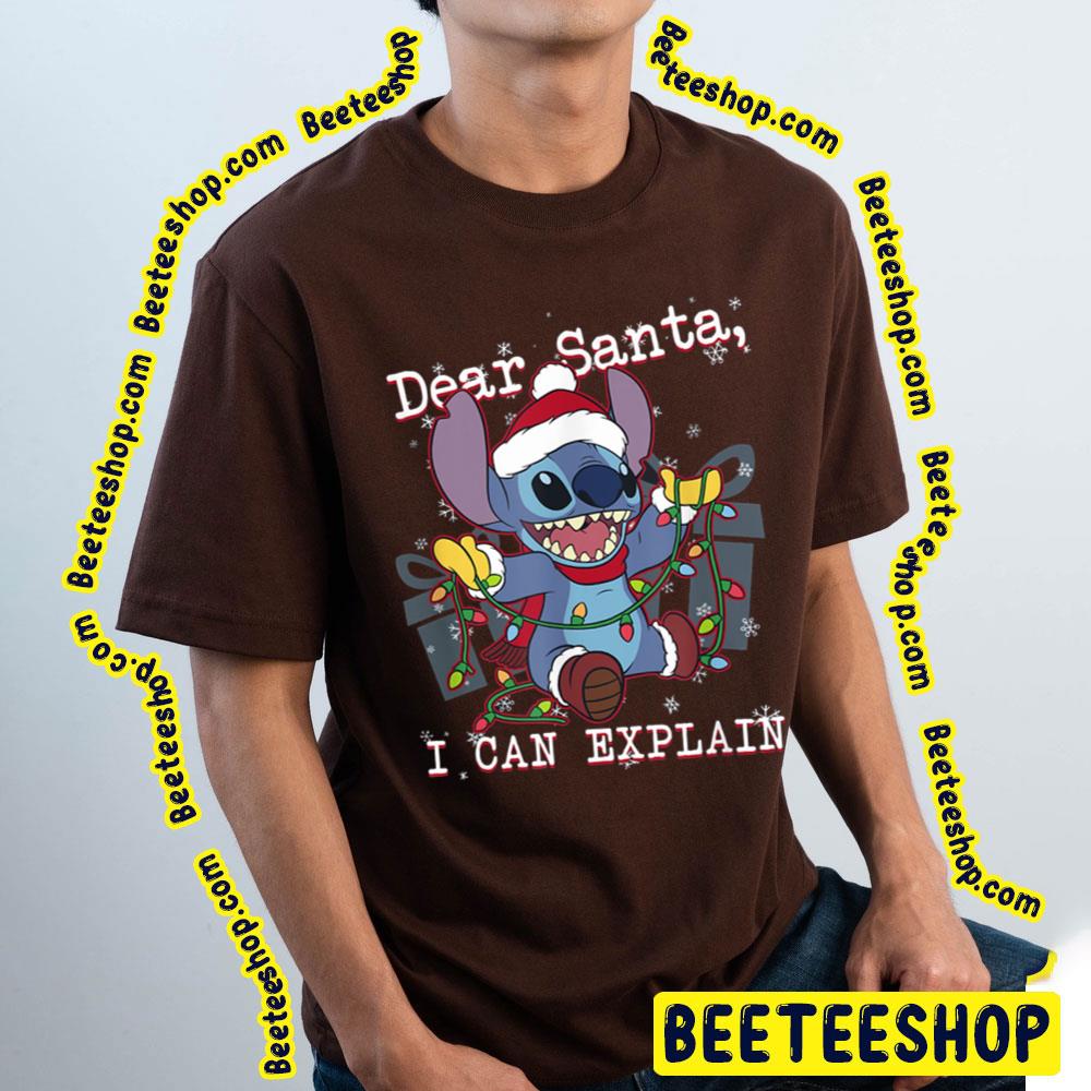 Dear Santa I Can Explain Stitch Christmas Trending Unisex T-Shirt Dear Santa I Can Explain Stitch Christmas Trending Unisex T-Shirt