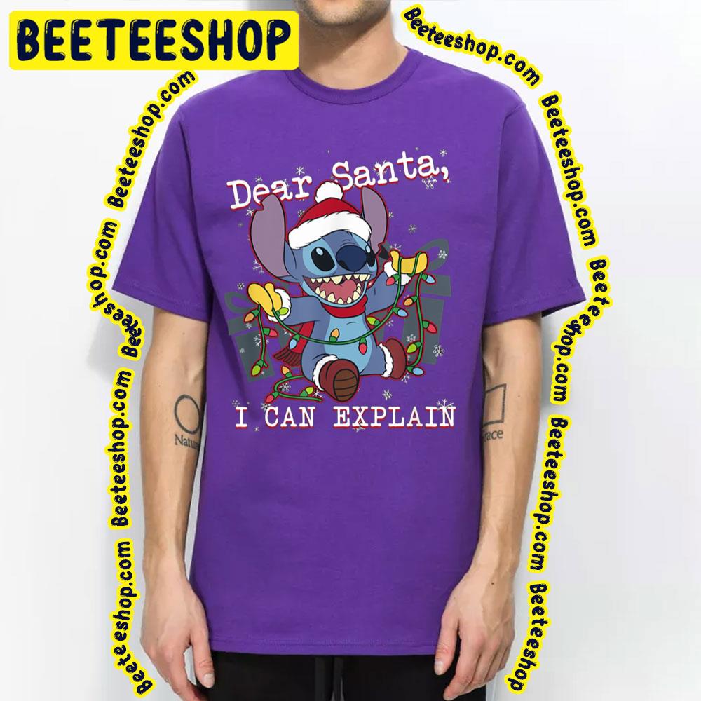 Dear Santa I Can Explain Stitch Christmas Trending Unisex T-Shirt Dear Santa I Can Explain Stitch Christmas Trending Unisex T-Shirt