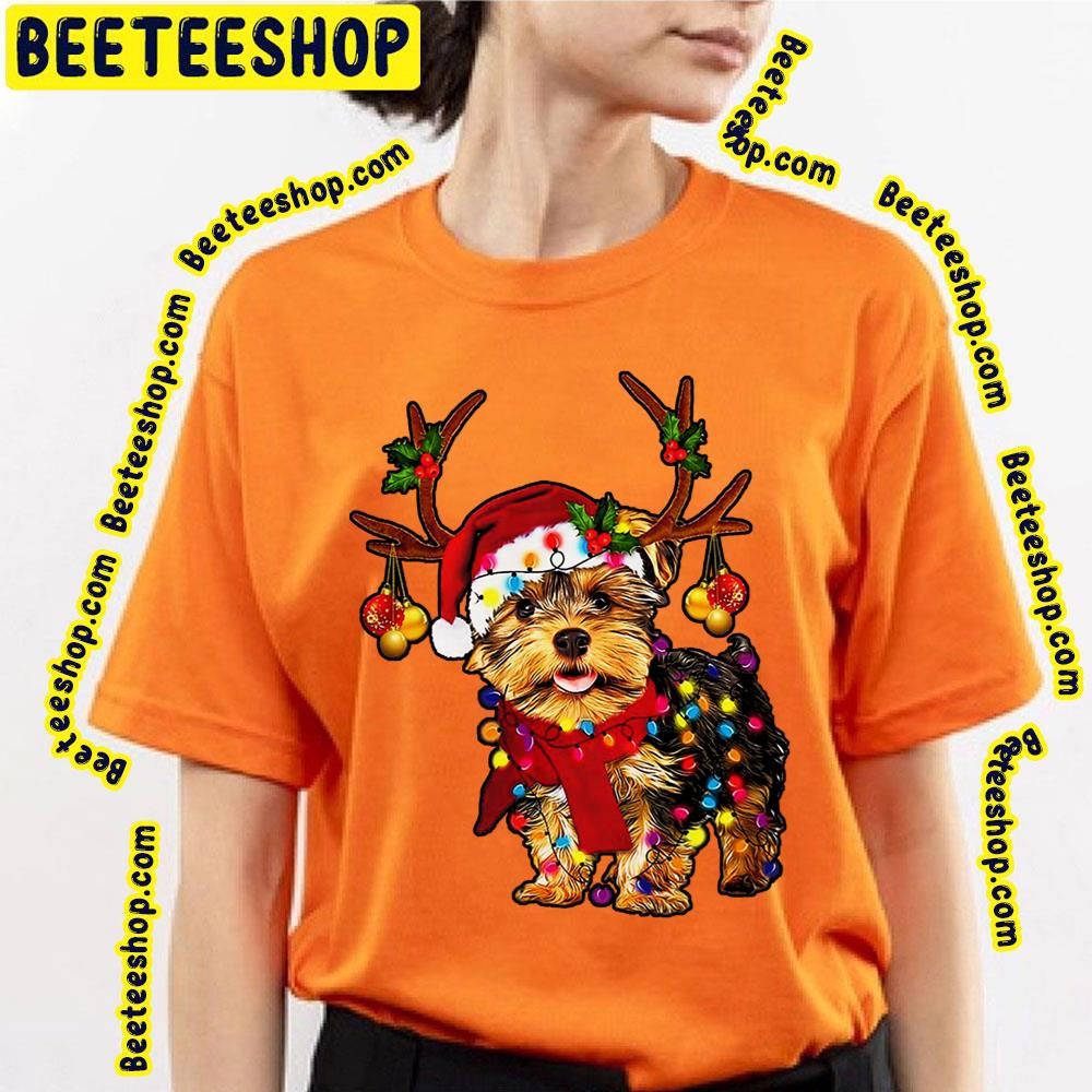 Design Christmas Reindeer Yorkie Cute Dog Trending Unisex T-Shirt Design Christmas Reindeer Yorkie Cute Dog Trending Unisex T-Shirt