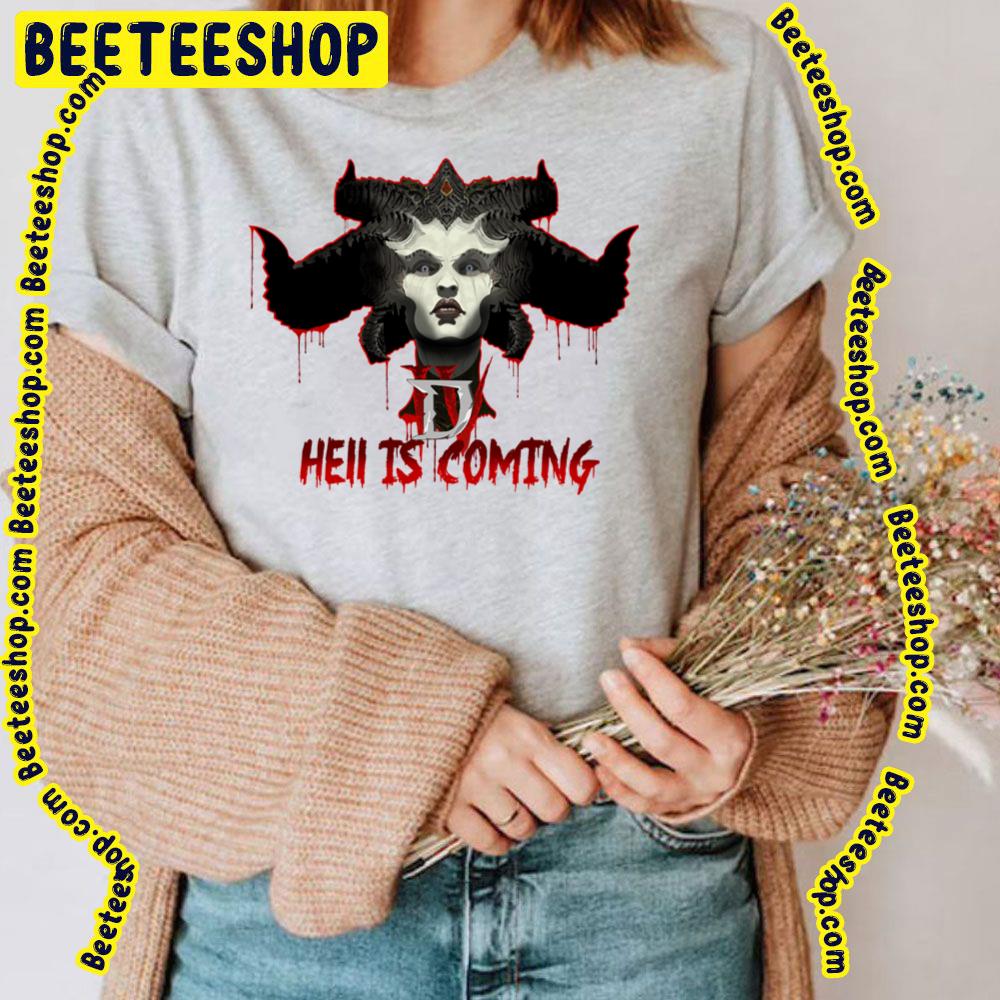 Diablo 4 Game 2023 Hell Is Coming Trending Unisex T-Shirt Diablo 4 Game 2023 Hell Is Coming Trending Unisex T-Shirt