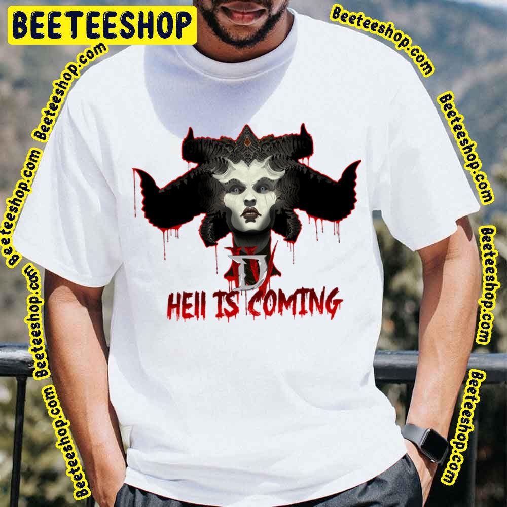Diablo 4 Game 2023 Hell Is Coming Trending Unisex T-Shirt Diablo 4 Game 2023 Hell Is Coming Trending Unisex T-Shirt