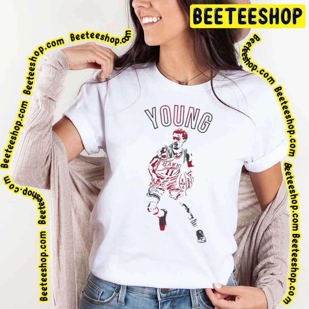 Digital Art Of Trae Young Vintage Graphic Basketball Trending Unisex T-Shirt Digital Art Of Trae Young Vintage Graphic Basketball Trending Unisex T-Shirt