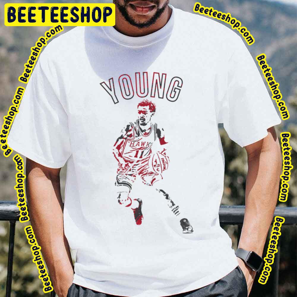 Digital Art Of Trae Young Vintage Graphic Basketball Trending Unisex T-Shirt Digital Art Of Trae Young Vintage Graphic Basketball Trending Unisex T-Shirt