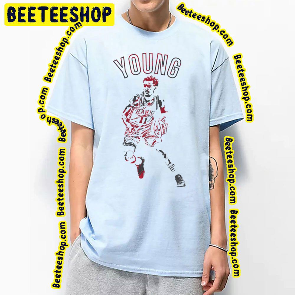 Digital Art Of Trae Young Vintage Graphic Basketball Trending Unisex T-Shirt Digital Art Of Trae Young Vintage Graphic Basketball Trending Unisex T-Shirt