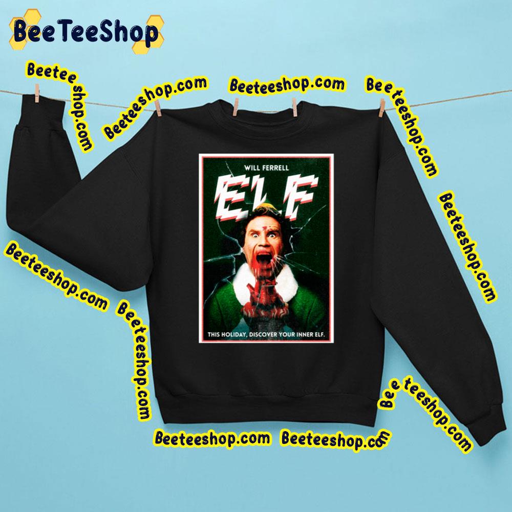 Elf Retro Horror Poster Discover Your Inner Trending Unisex Sweatshirt Elf Retro Horror Poster Discover Your Inner Trending Unisex Sweatshirt