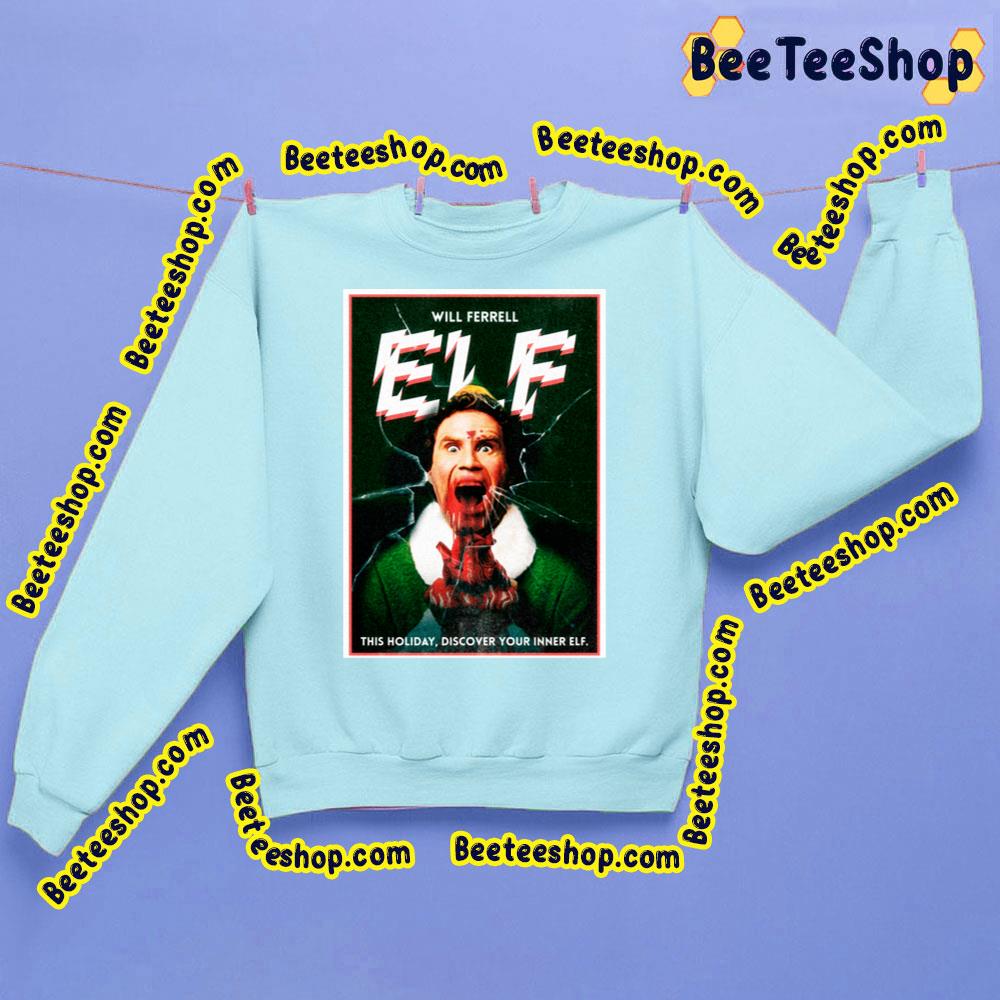 Elf Retro Horror Poster Discover Your Inner Trending Unisex Sweatshirt Elf Retro Horror Poster Discover Your Inner Trending Unisex Sweatshirt