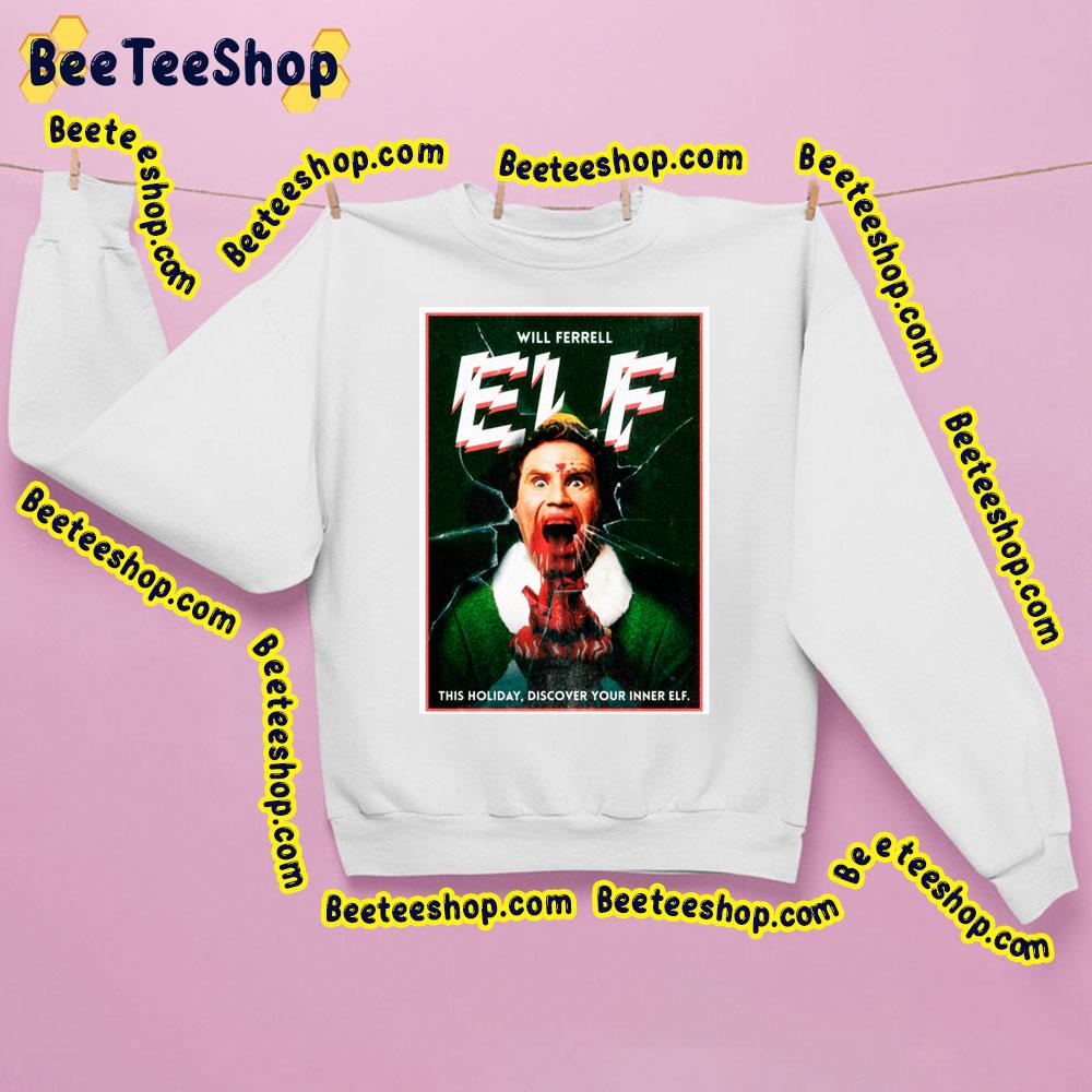 Elf Retro Horror Poster Discover Your Inner Trending Unisex Sweatshirt Elf Retro Horror Poster Discover Your Inner Trending Unisex Sweatshirt