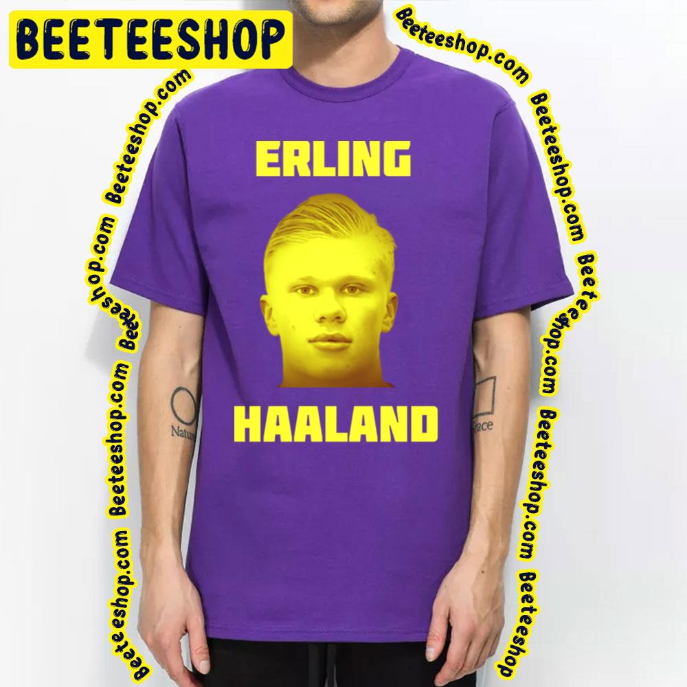 Erling Haaland Amazing Footballer Yellow Artwork Trending Unisex T-Shirt Erling Haaland Amazing Footballer Yellow Artwork Trending Unisex T-Shirt