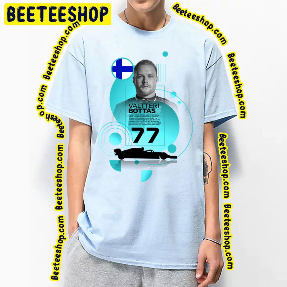 F1 Valtteri Bottas Racing 77 Cool Face Vintage Retro Art Trending Unisex T-Shirt F1 Valtteri Bottas Racing 77 Cool Face Vintage Retro Art Trending Unisex T-Shirt