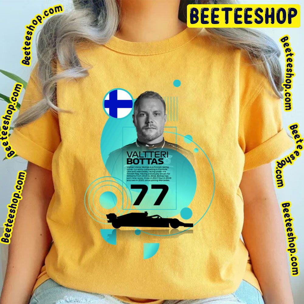 F1 Valtteri Bottas Racing 77 Cool Face Vintage Retro Art Trending Unisex T-Shirt F1 Valtteri Bottas Racing 77 Cool Face Vintage Retro Art Trending Unisex T-Shirt