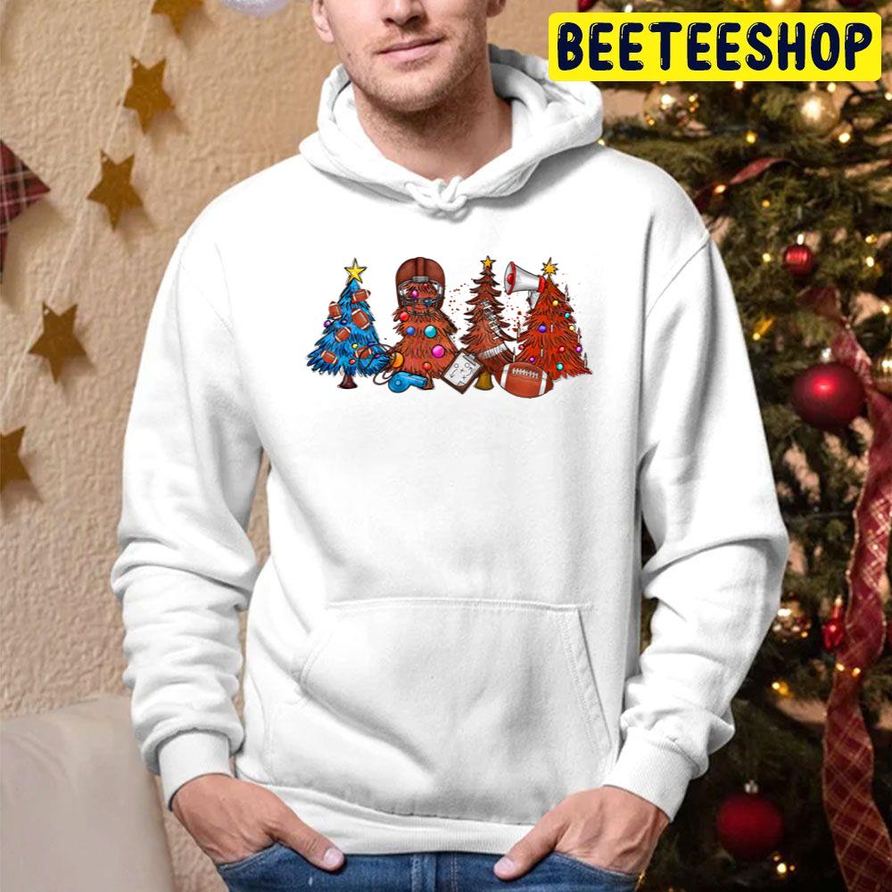 Football Christmas Trees Trending Unisex Hoodie Football Christmas Trees Trending Unisex Hoodie