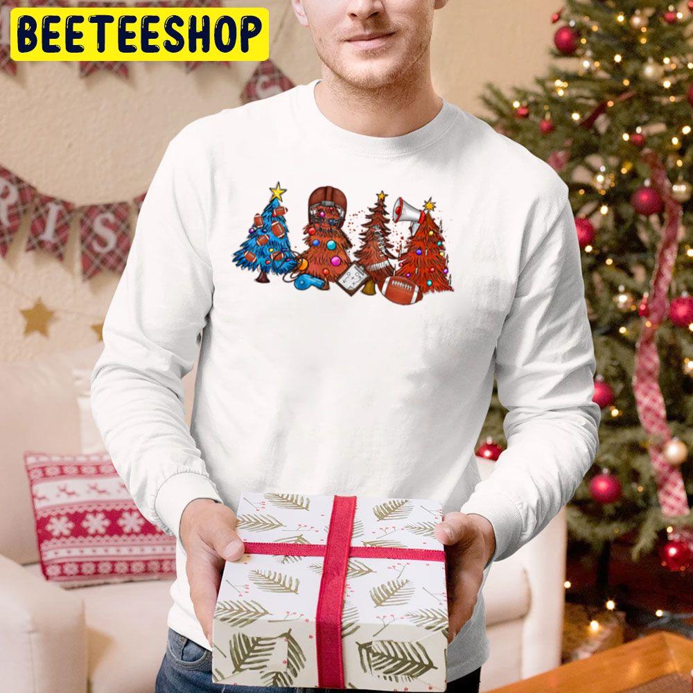 Football Christmas Trees Trending Unisex Hoodie Football Christmas Trees Trending Unisex Hoodie
