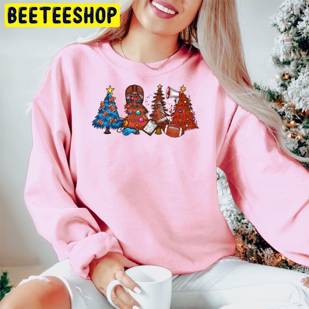 Football Christmas Trees Trending Unisex Hoodie Football Christmas Trees Trending Unisex Hoodie