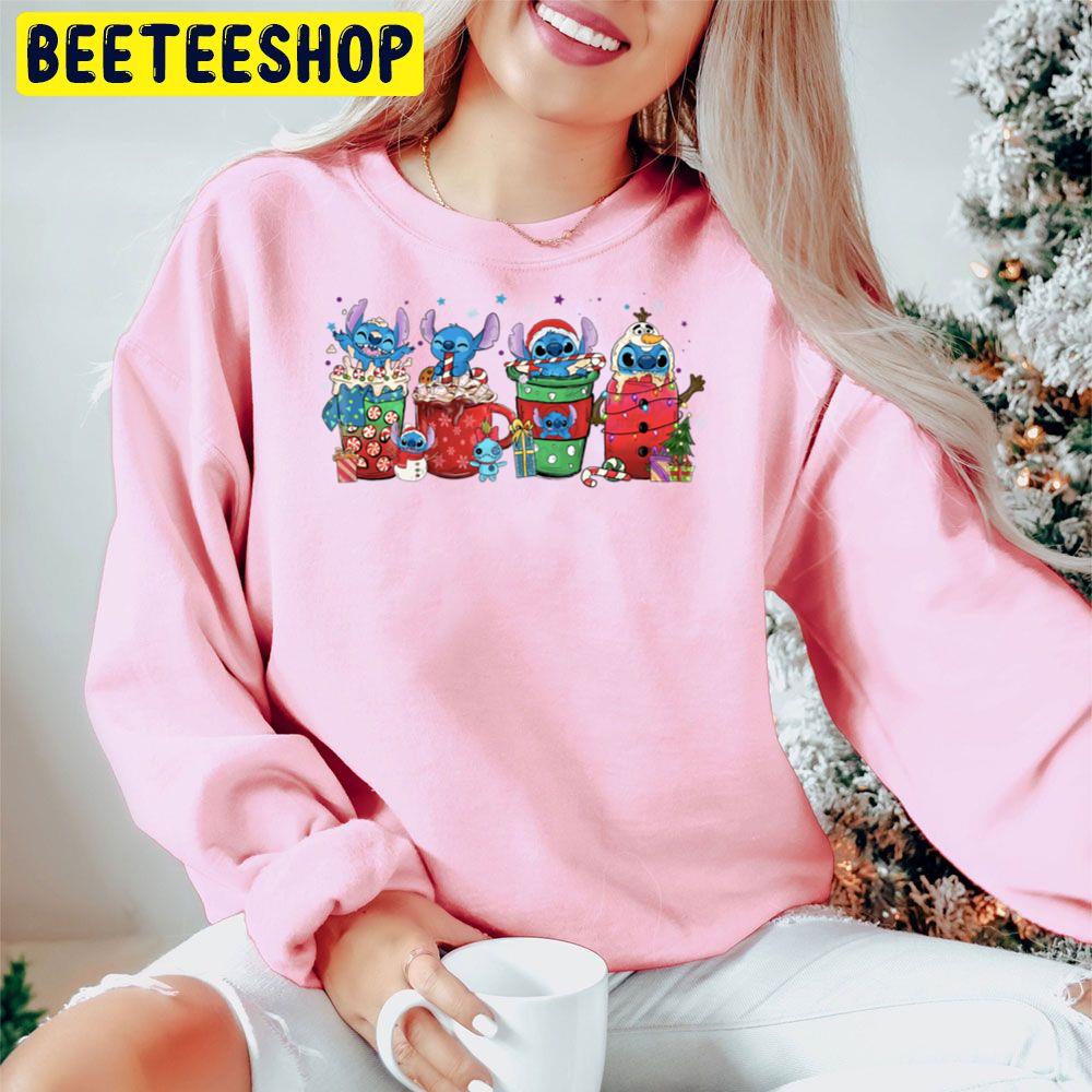 Funny Christmas Stitch Cartoon Trending Unisex Hoodie Funny Christmas Stitch Cartoon Trending Unisex Hoodie