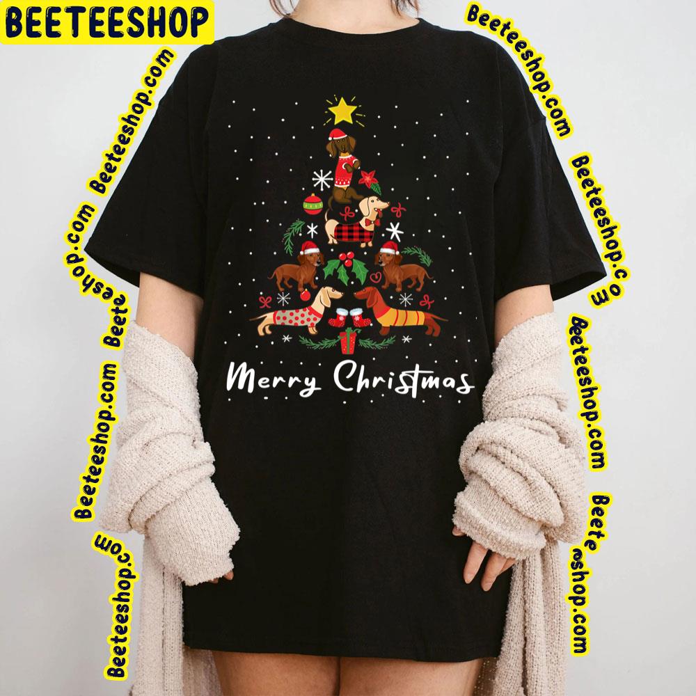 Funny Dachshund Christmas Tree Ornament Decor Dog Lovers Trending Unisex Sweatshirt Funny Dachshund Christmas Tree Ornament Decor Dog Lovers Trending Unisex Sweatshirt